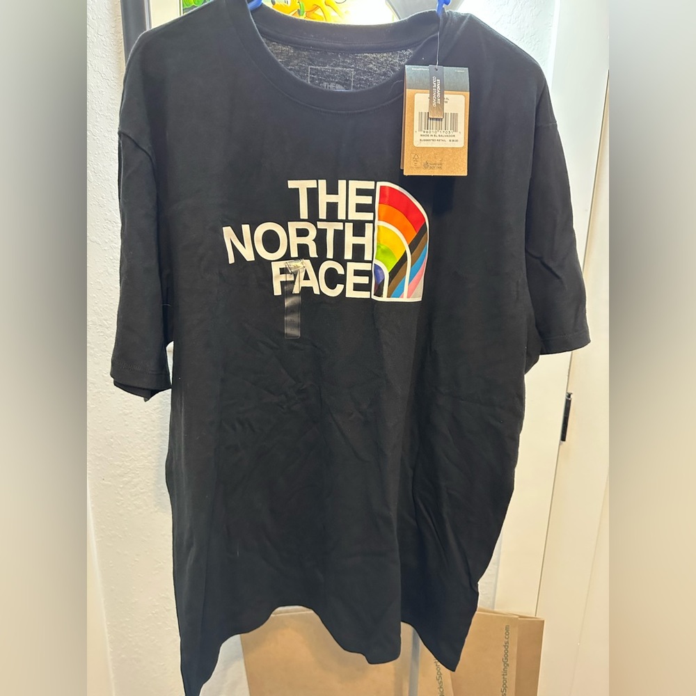 The North Face standard fit black T-shirt